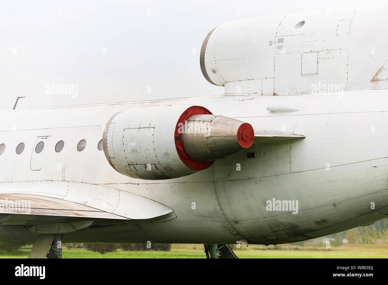 Éléments de l'ancien avion militaire close-up. Banque D'Images