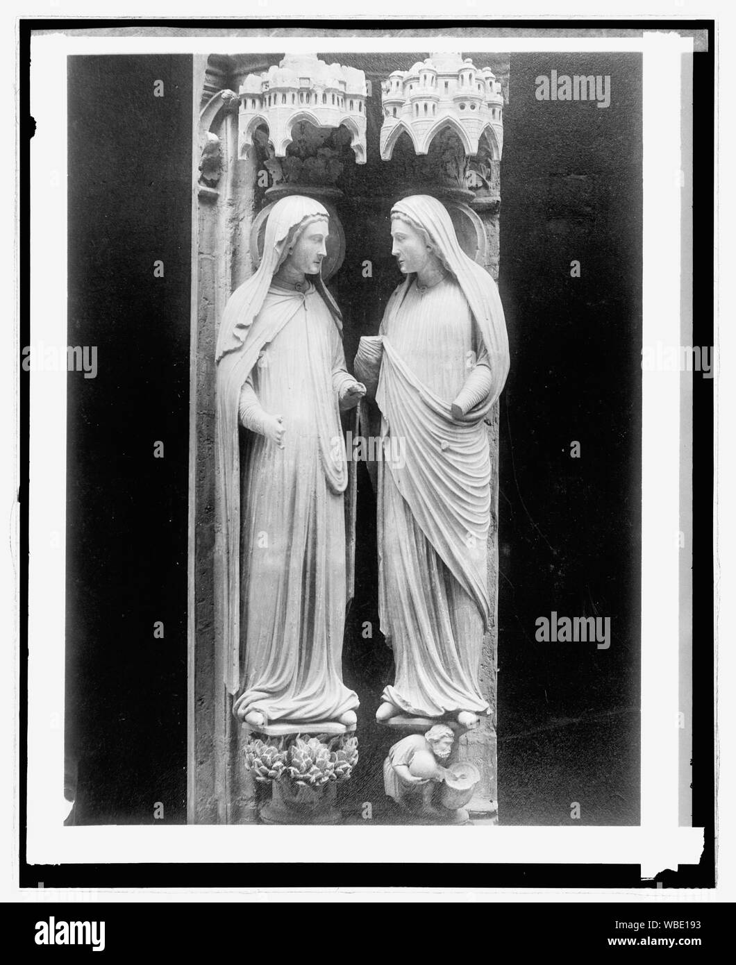 La France. Cathédrale de Chartres Résumé/moyenne : 1 négatif : vitrage ; 8 x 10 in. ou moins Banque D'Images