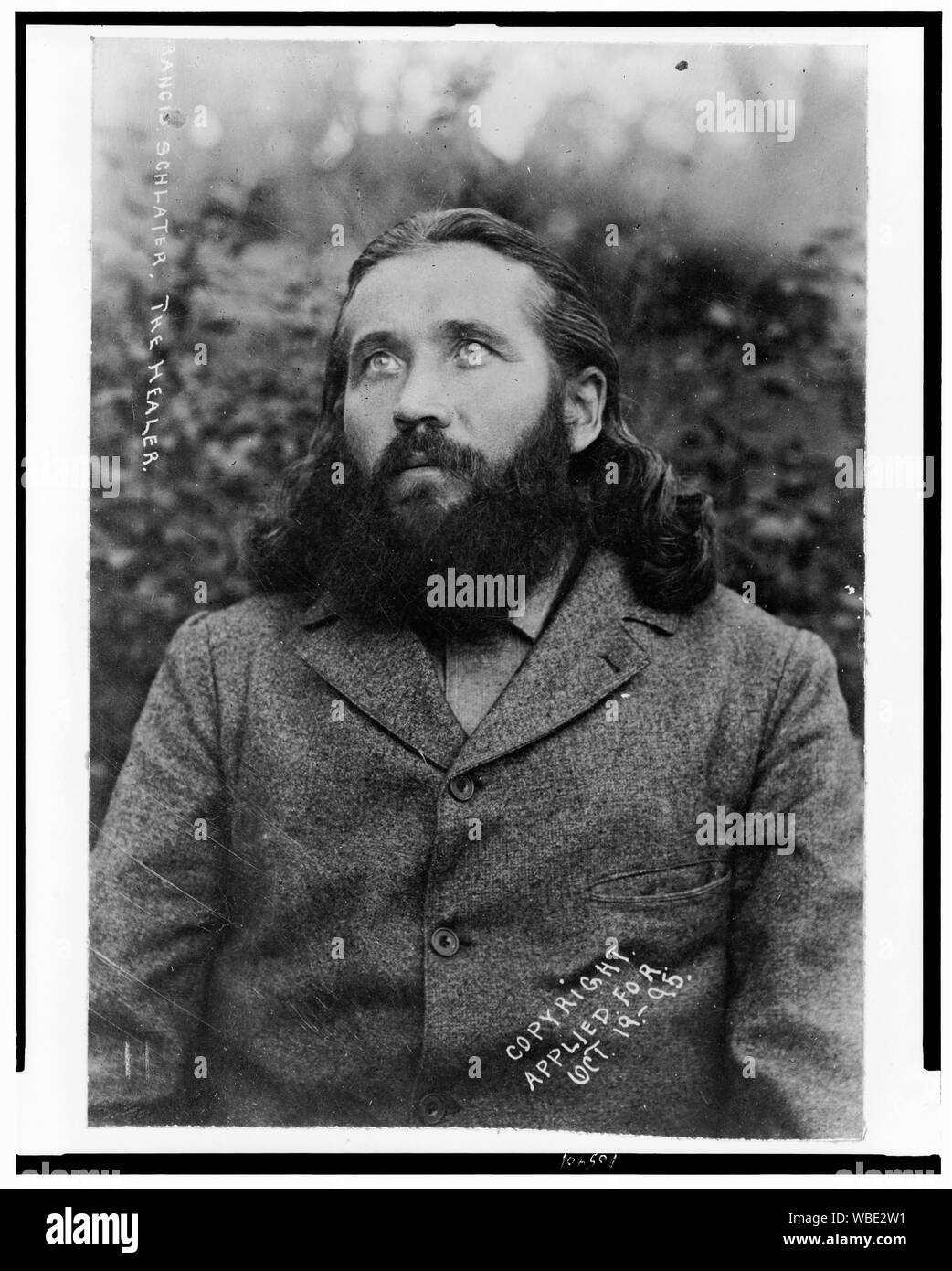 Francis Schlatter, le guérisseur Abstract/moyenne : 1 tirage photographique. Banque D'Images