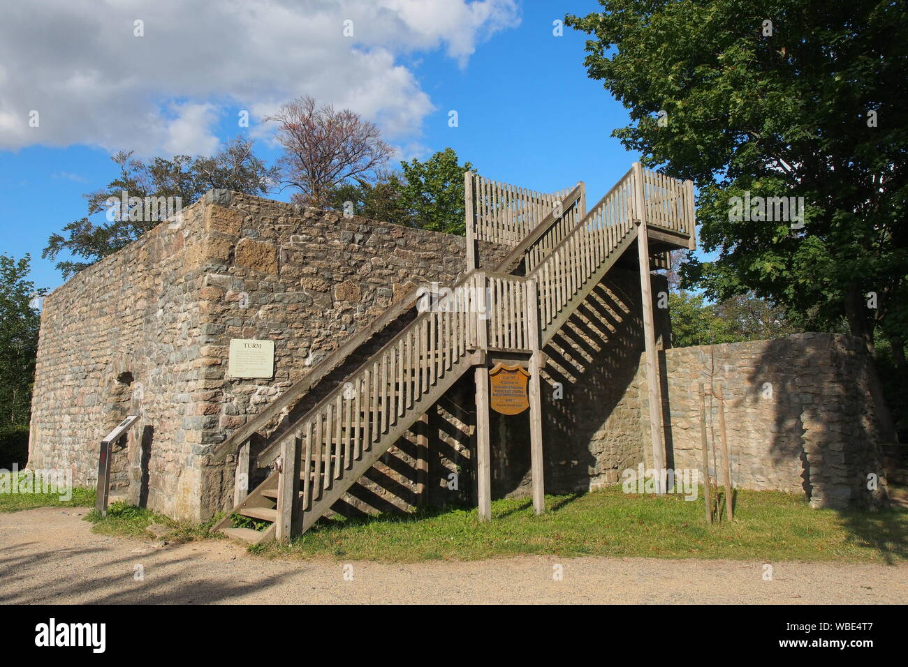 Tour du château reconstruit, grand château du Harz, Bad Harzburg, Allemagne Banque D'Images Tour du château reconstruit, grand château du Harz, Bad Harzburg, Allemagne Banque D'Images