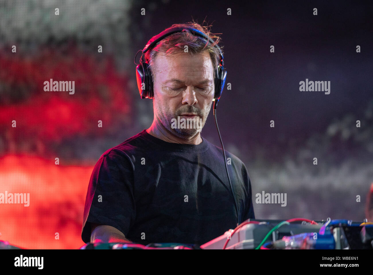 Pete Tong des concerts dans les jardins, De Montfort Hall de Leicester 23 Août 2019 Banque D'Images