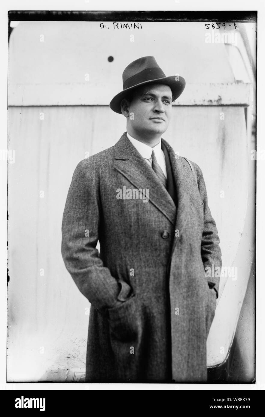 G. Résumé Rimini/moyenne : 1 négatif : vitrage ; 5 x 7 in. ou moins. Banque D'Images