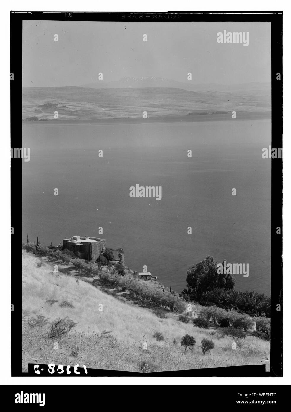 La Galilée. Au nord de Tibériade, Y.M.C.A. terrain montrant la mer et le Dr Harte's house Abstract/medium : G. Eric et Edith Matson Photograph Collection Banque D'Images La Galilée. Au nord de Tibériade, Y.M.C.A. terrain montrant la mer et le Dr Harte's house Abstract/medium : G. Eric et Edith Matson Photograph Collection Banque D'Images