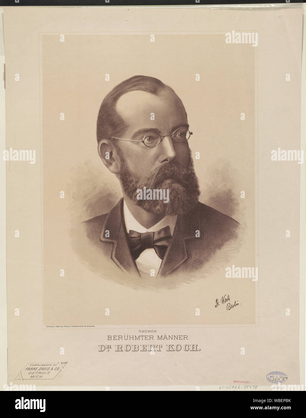 Gallerie. Berühmter männer. Le Dr Robert Koch Banque D'Images