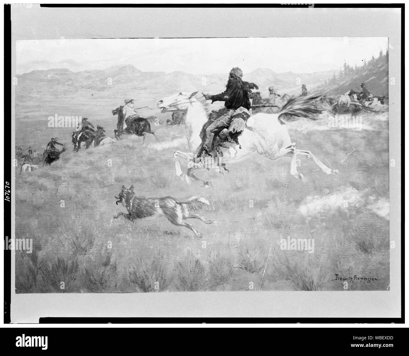 Rassemblement des trappeurs Abstract/moyenne : 1 tirage photographique. Banque D'Images