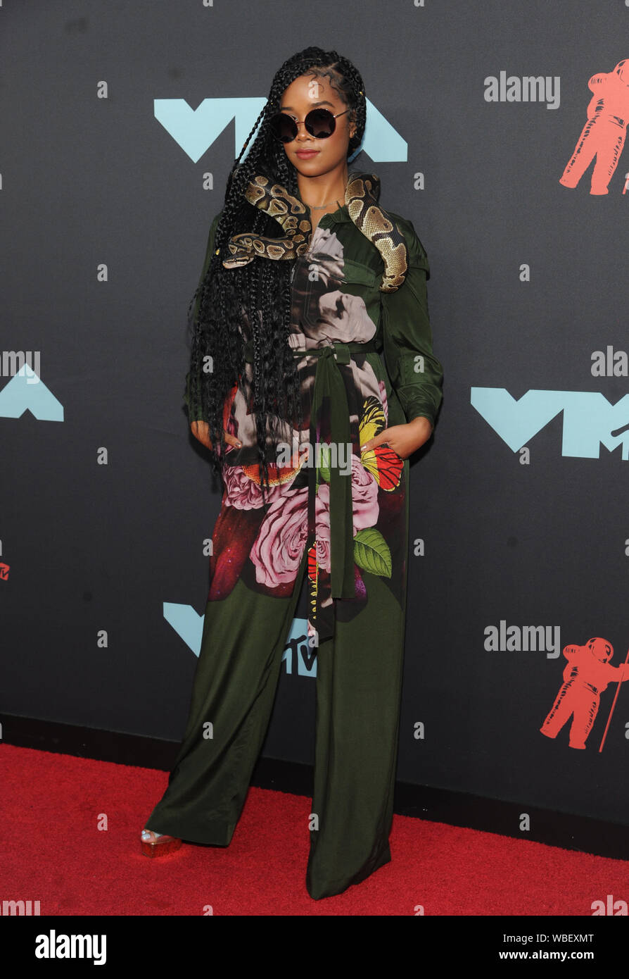 Newark, USA. Août 26, 2019. Newark, NJ, USA. Août 26, 2019. 2019 H.E.R. à l'atténuation de MTV à Prudential Center de Newark, New Jersey. Le 26 août 2019. Crédit : John Palmer/media/Alamy Punch Live News Crédit : MediaPunch Inc/Alamy Live News Banque D'Images