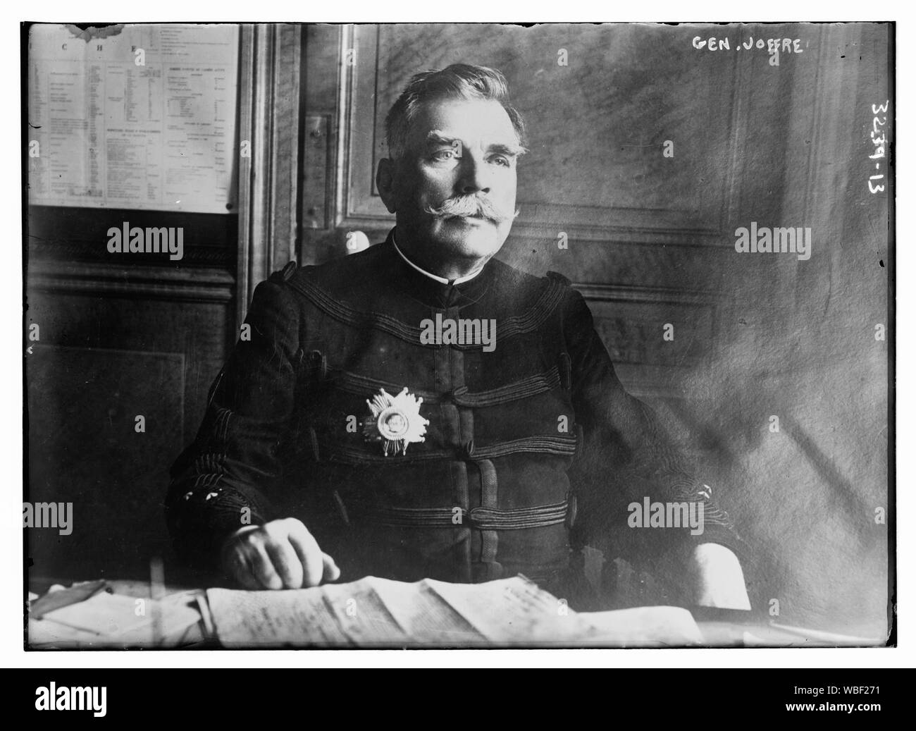 Le général Joffre Abstract/moyenne : 1 négatif : vitrage ; 5 x 7 in. ou moins. Banque D'Images