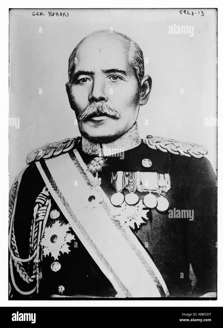 Le général Kuroki Abstract/moyenne : 1 négatif : vitrage ; 5 x 7 in. ou moins. Banque D'Images