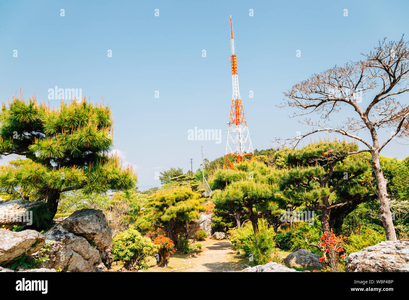 Observatoire de la montagne d'Godaisan park à Kochi, Shikoku, Japon Banque D'Images