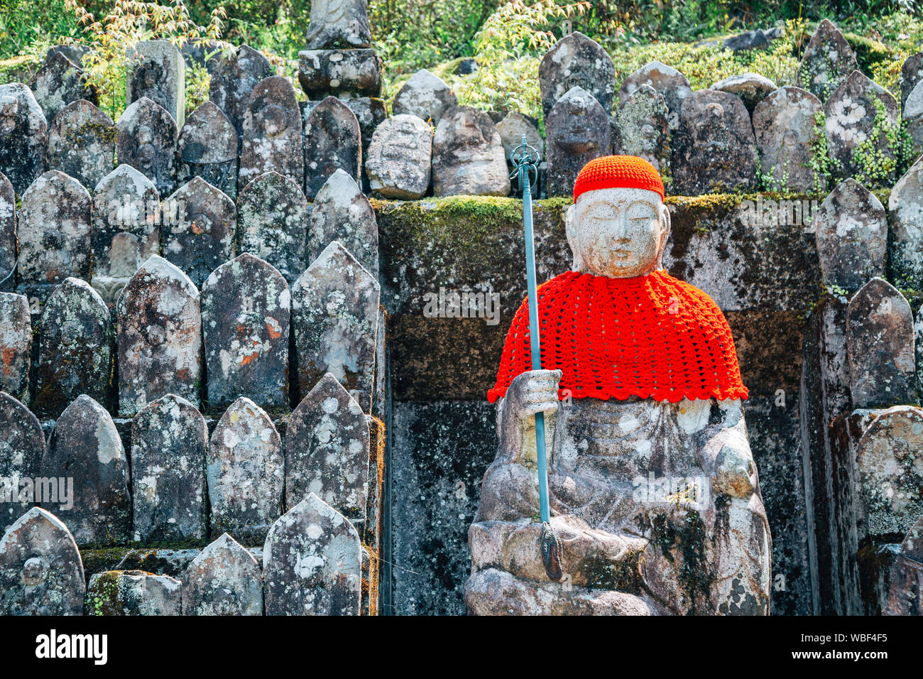 Les statues de Bouddha à la montagne Godaisan Chikurin-ji, Shikoku pèlerinage à Kochi, Shikoku, Japon Banque D'Images