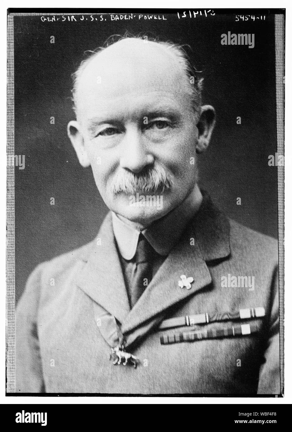 Le général Sir J.S.S. Baden-Powell Abstract/moyenne : 1 négatif : vitrage ; 5 x 7 in. ou moins. Banque D'Images