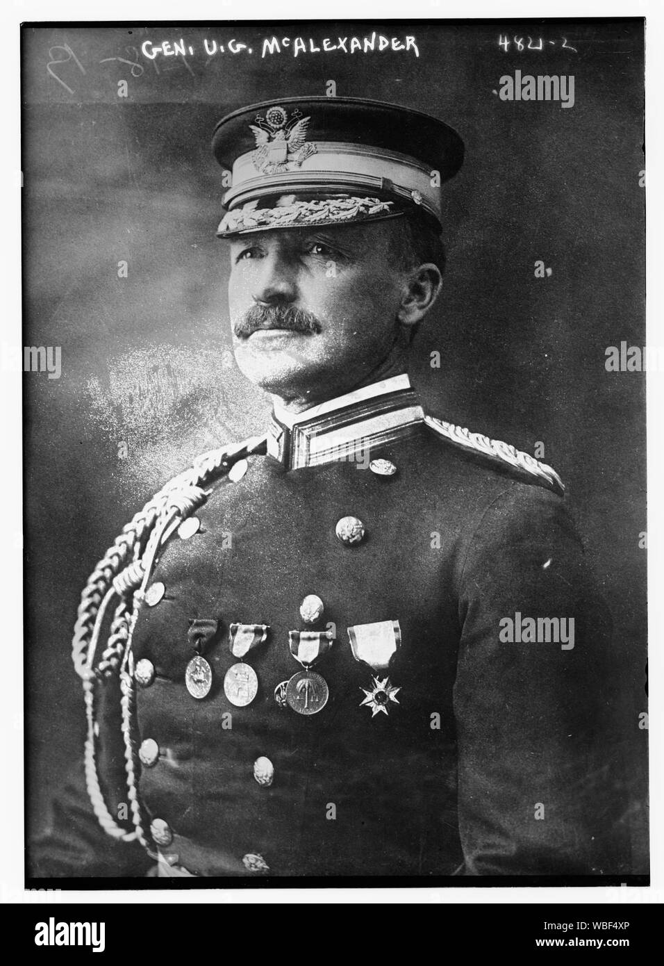 Le général U.G. McAlexander Abstract/moyenne : 1 négatif : vitrage ; 5 x 7 in. ou moins. Banque D'Images