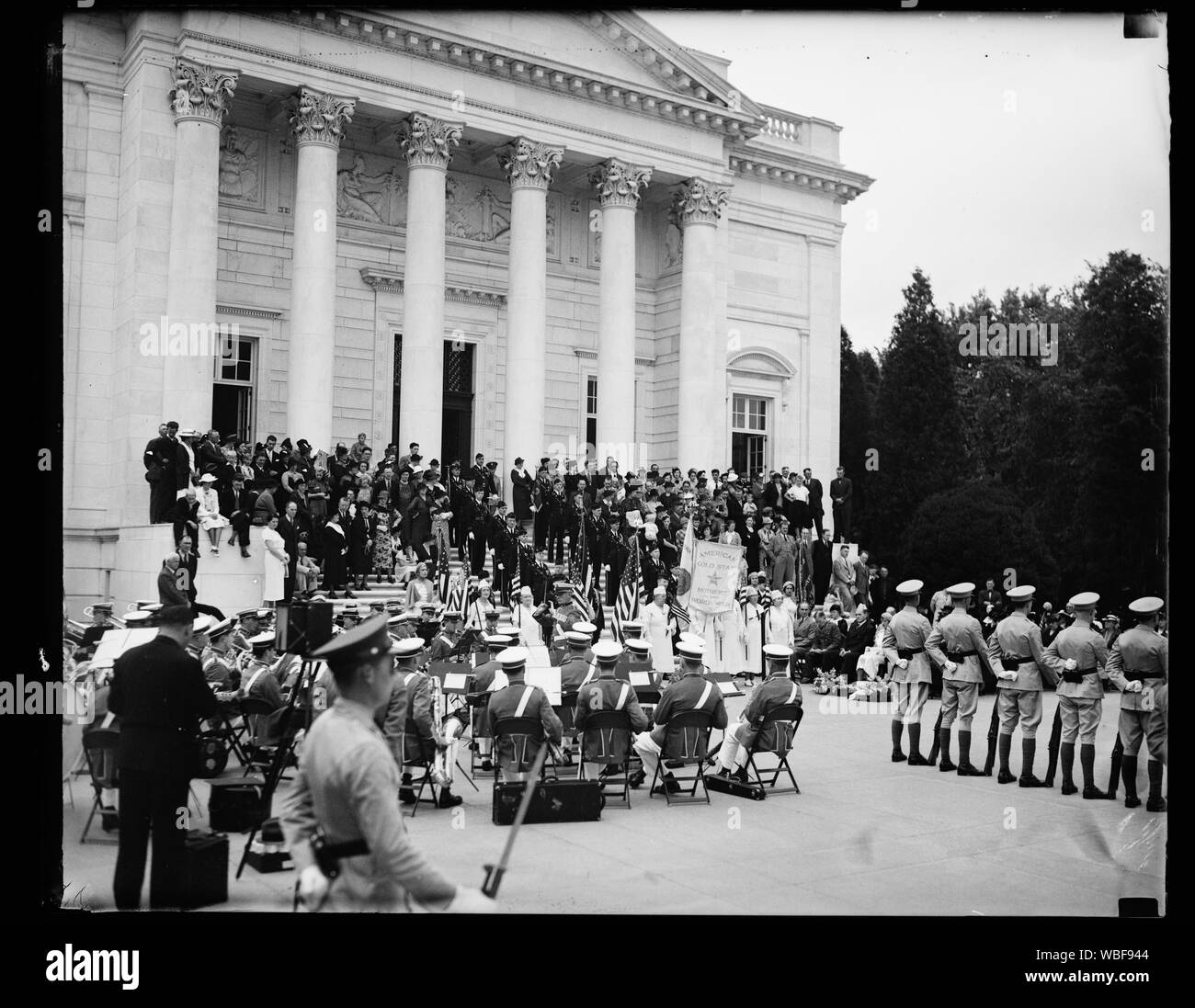 Vue générale de l'étoile d'Or mères à Arlington, 9/27/36 Abstract/moyenne : 1 négatif : vitrage ; 4 x 5 in. ou moins Banque D'Images