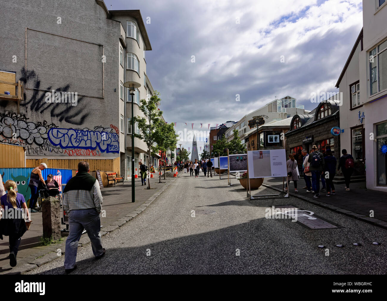Reykjavik en Islande Banque D'Images