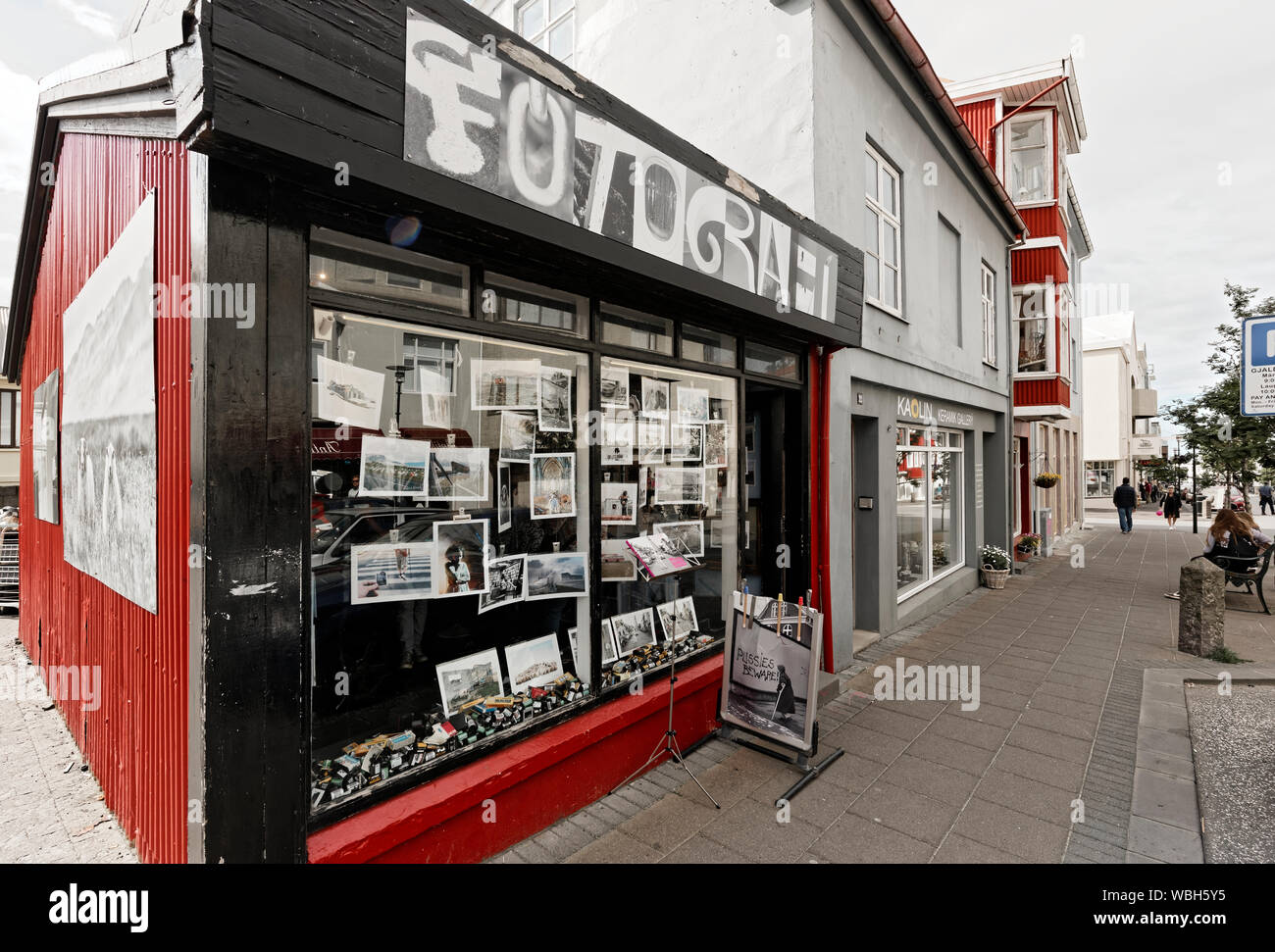 Reykjavik en Islande Banque D'Images