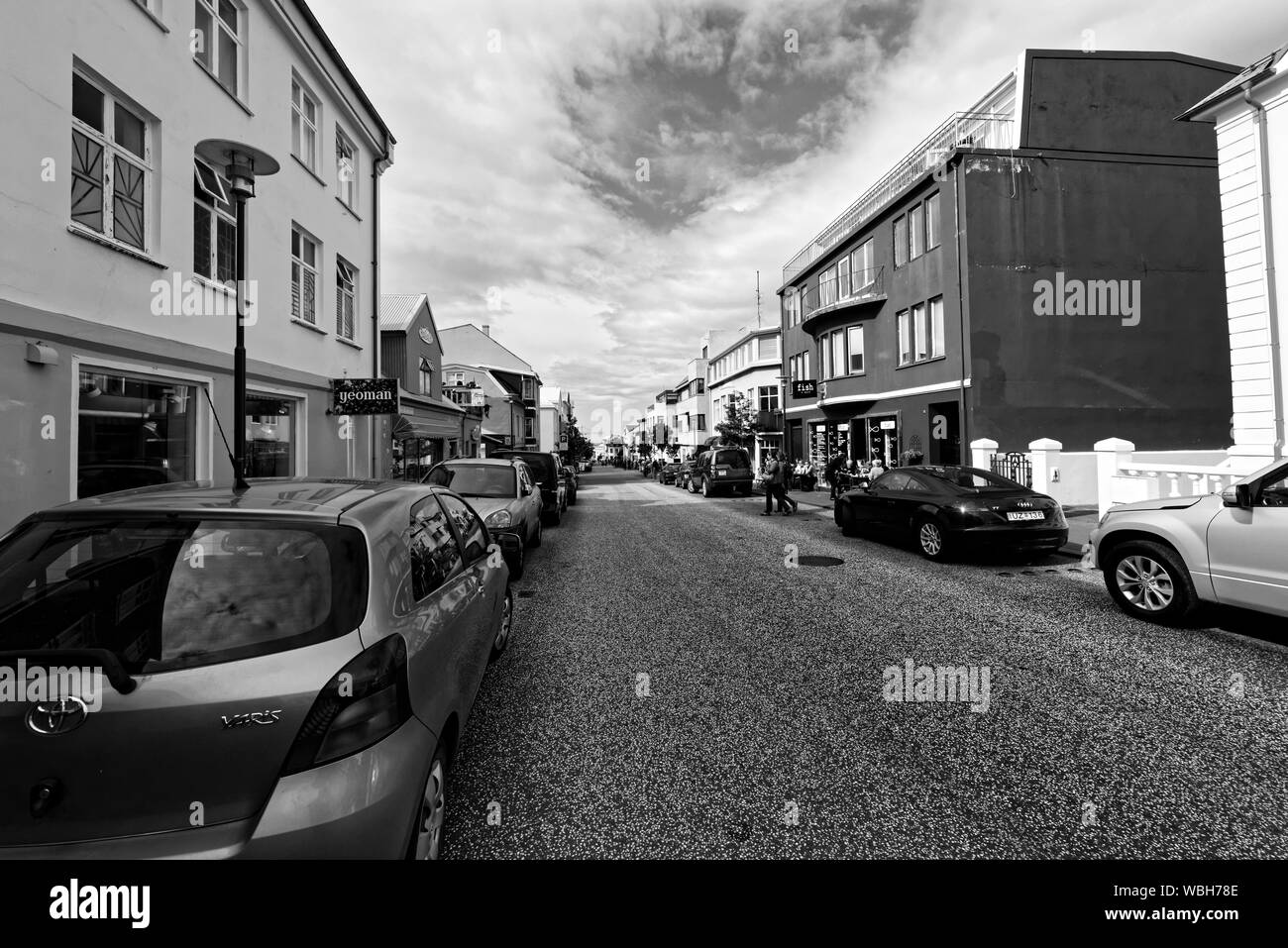 Reykjavik en Islande Banque D'Images