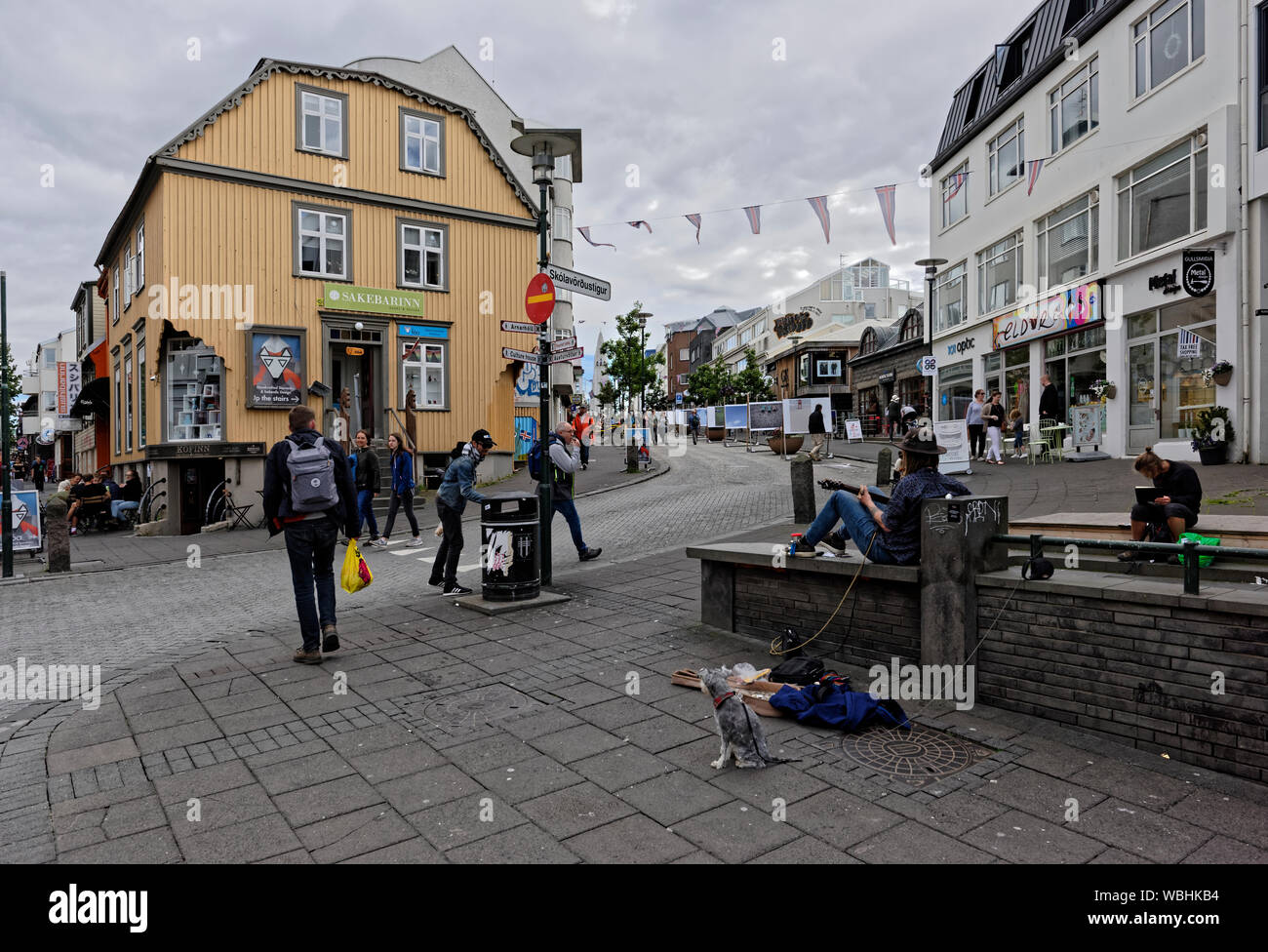 Reykjavik en Islande Banque D'Images