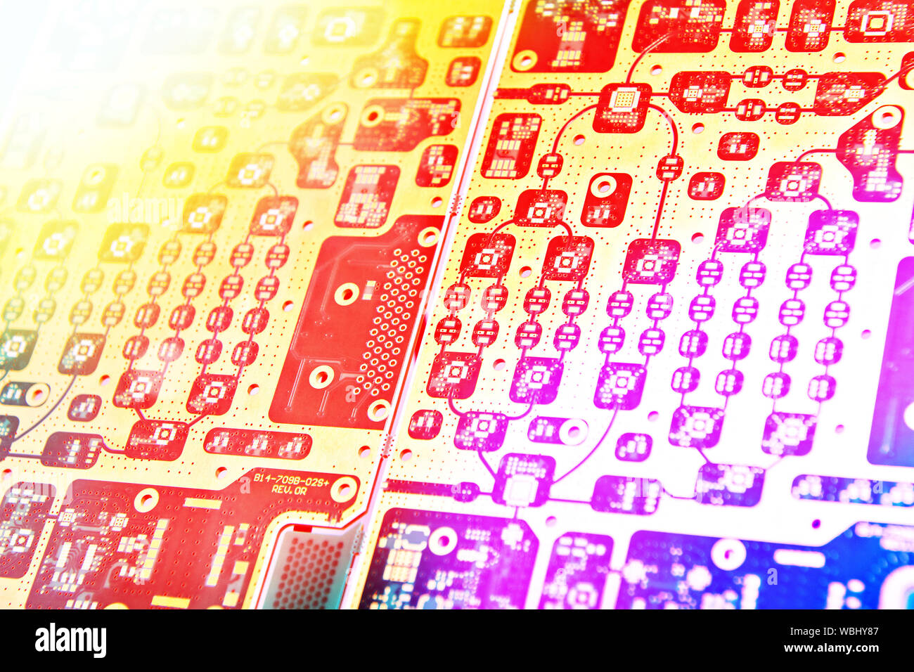 Carte électronique de préforme closeup Banque D'Images