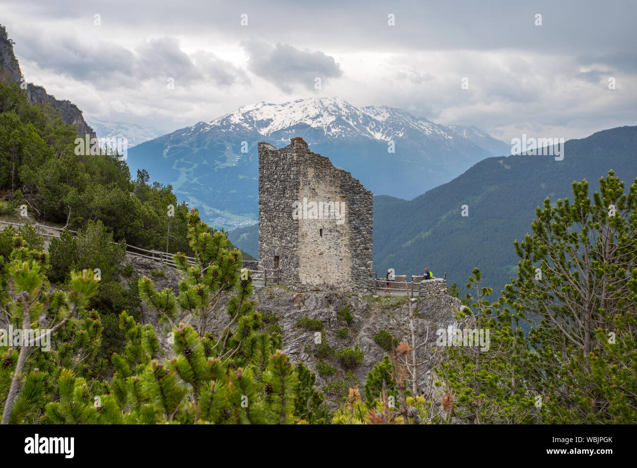 Tours de Fraele (Torri di Fraele), Valdidentro, au nord, de la Valteline Lombardie, Italie Banque D'Images