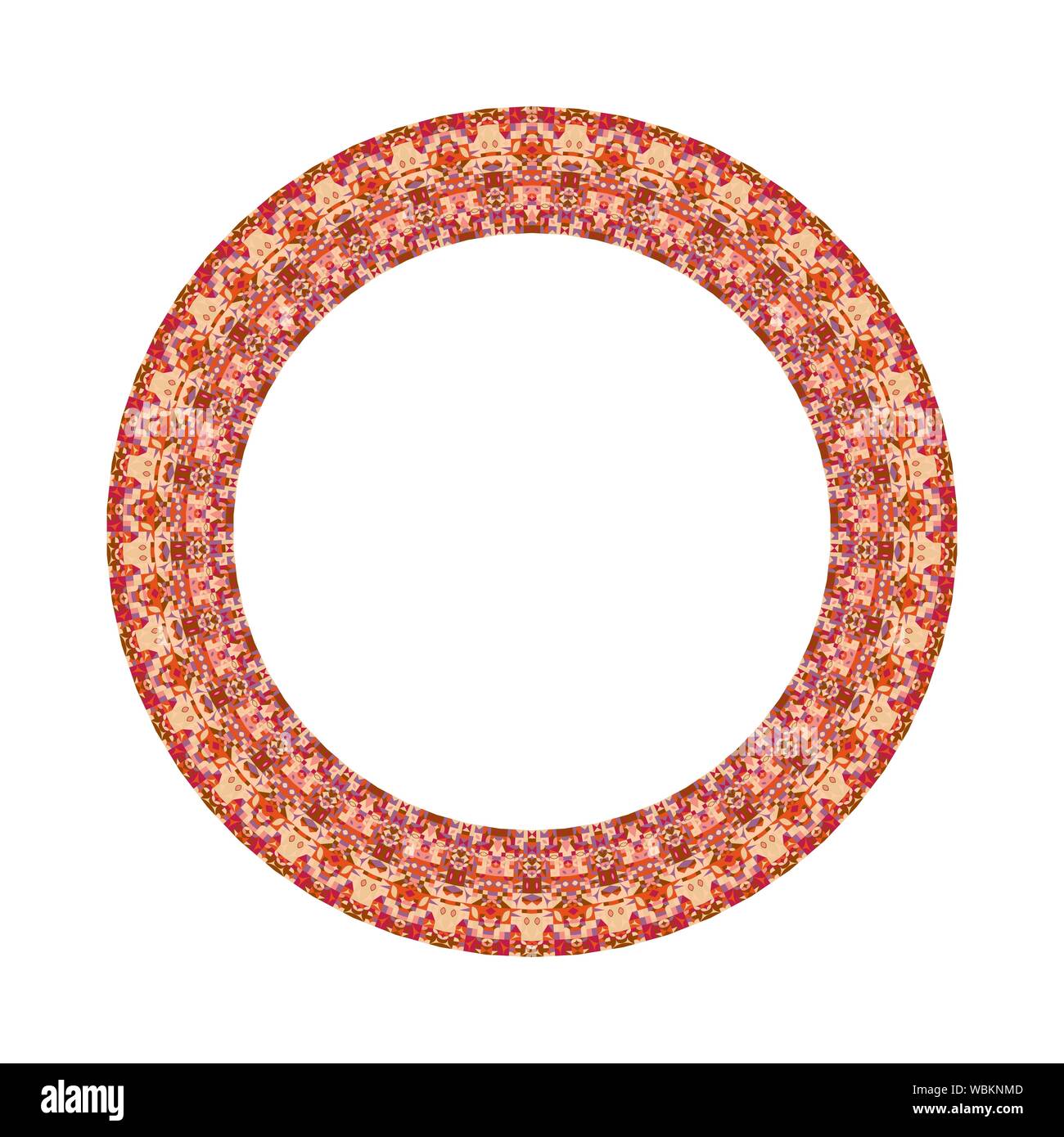 Cadre isolé - circulaire résumé vecteur conception colorés avec des formes géométriques de l'élément Illustration de Vecteur
