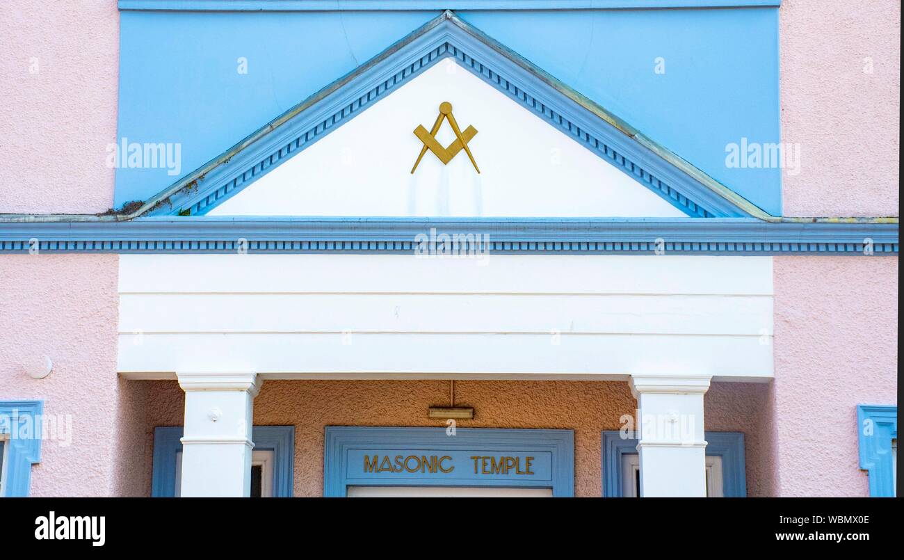 Temple maçonnique 'Fishguard Banque D'Images