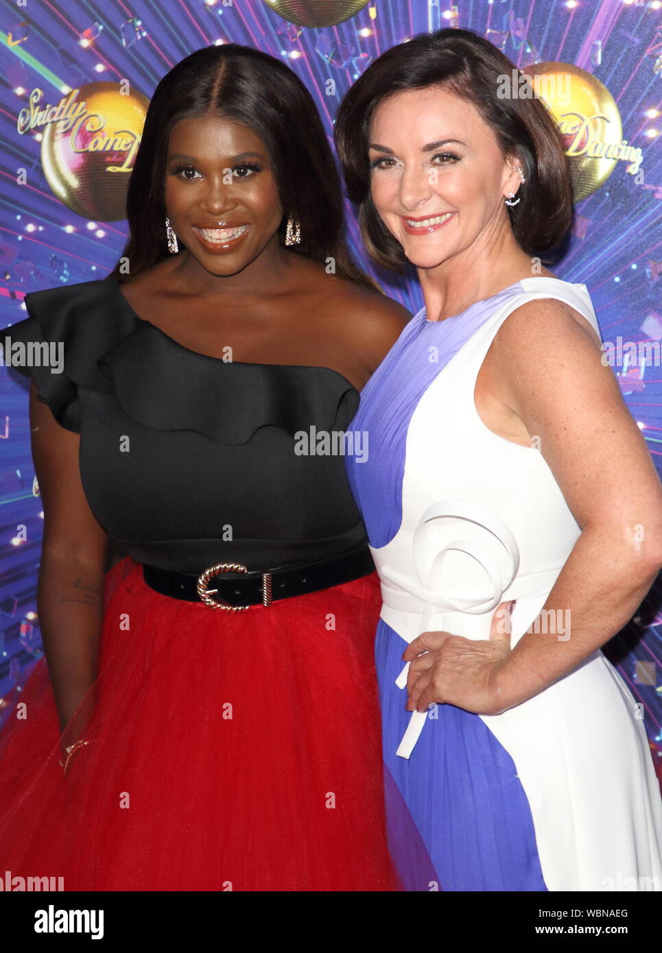 Londres, Royaume-Uni. Août 26, 2019. Motsi Mabuse et Shirley Ballas au Strictly Come Dancing lancer au BBC Broadcasting House à Londres. Credit : SOPA/Alamy Images Limited Live News Banque D'Images