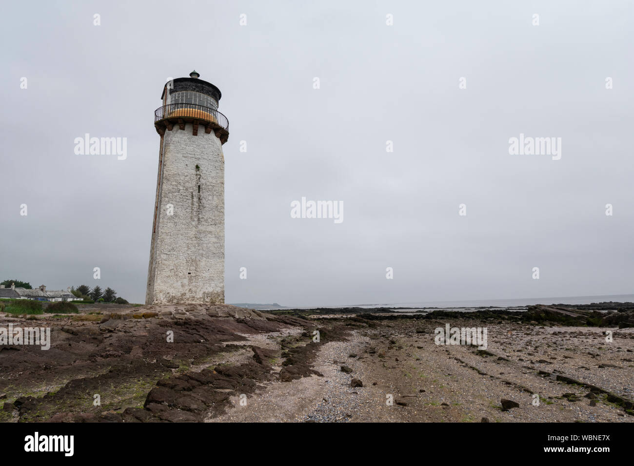 Southerness Lighthouse, Dumfries & Galloway Banque D'Images