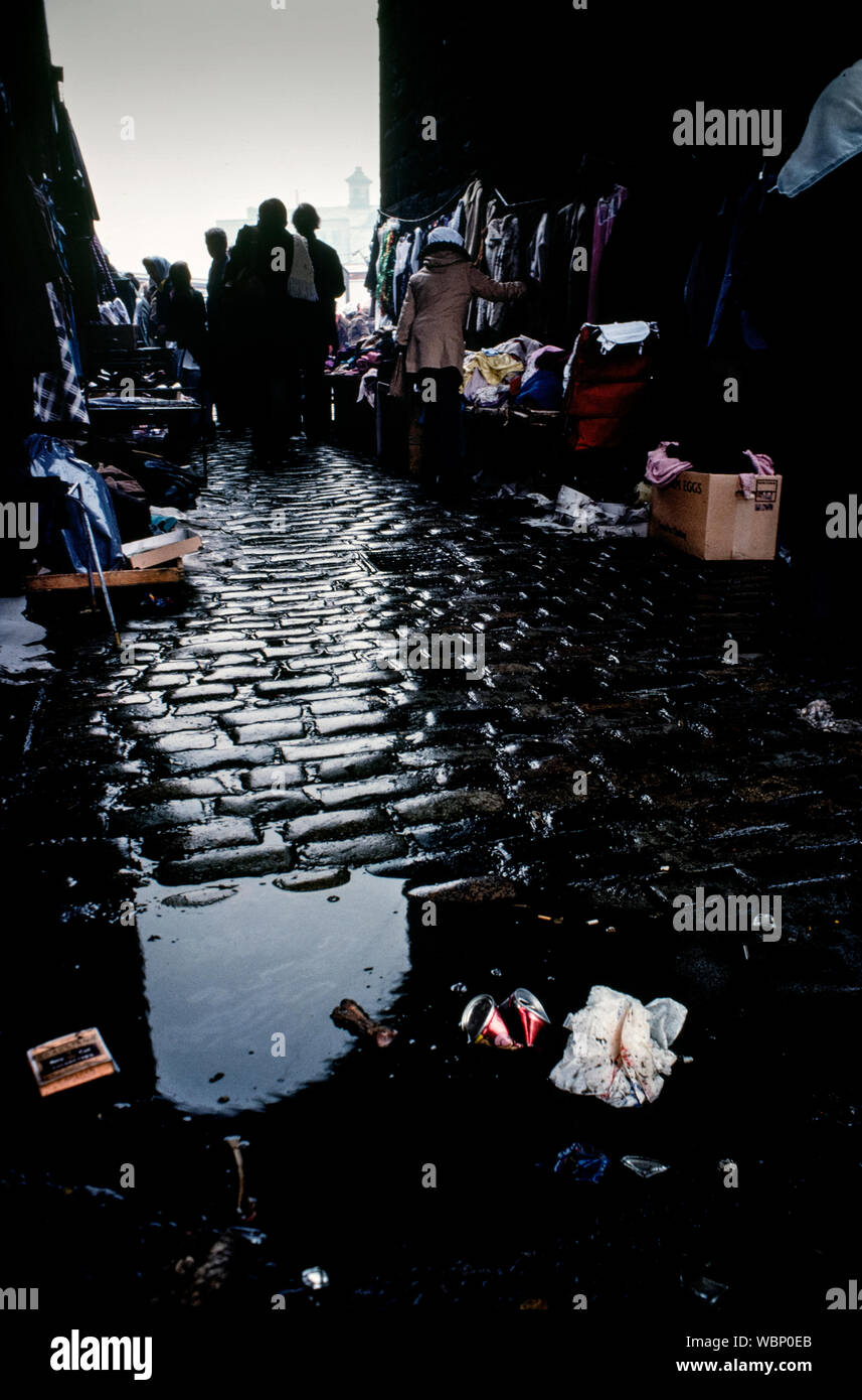 Glasgow Ecosse 1977 Vu dans la région de Govan Ship yard classe ouvrière pauvre du quartier de Glasgow à l'hiver de 1976 Banque D'Images