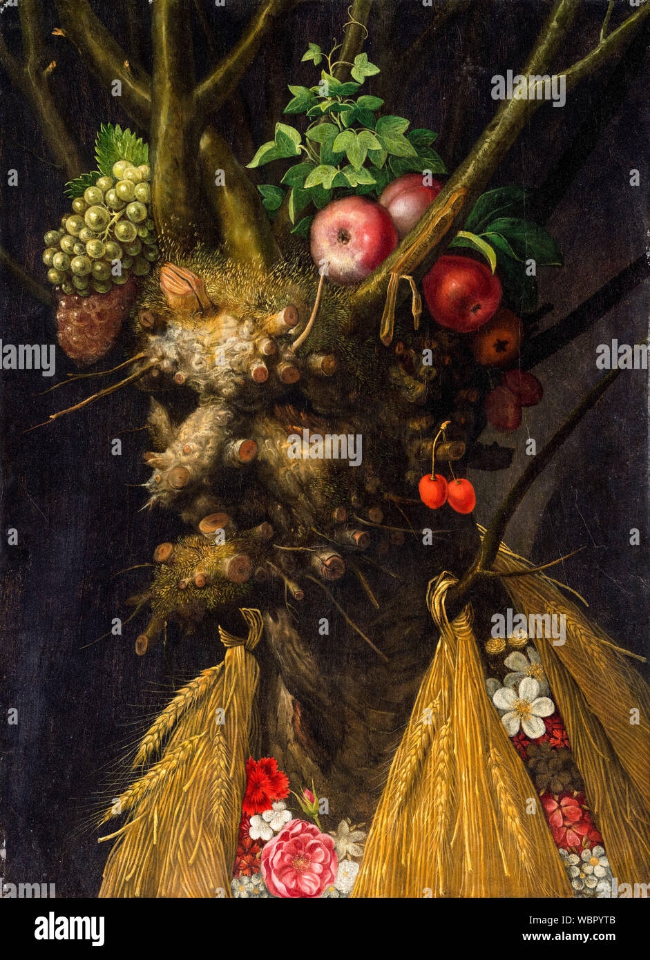 Giuseppe Arcimboldo, peinture, quatre saisons en une seule tête, vers 1590 Banque D'Images
