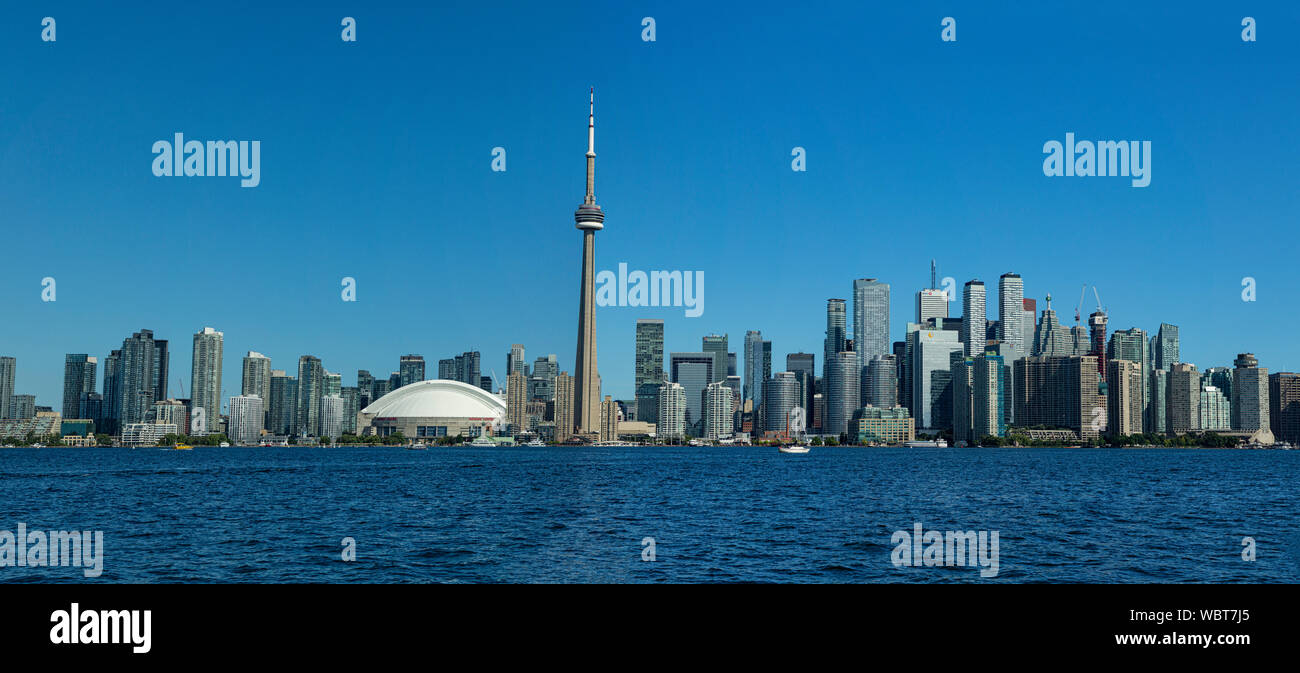 Toronto Ontario Canada 2019 vue panoramique de l'île de Toronto. Banque D'Images