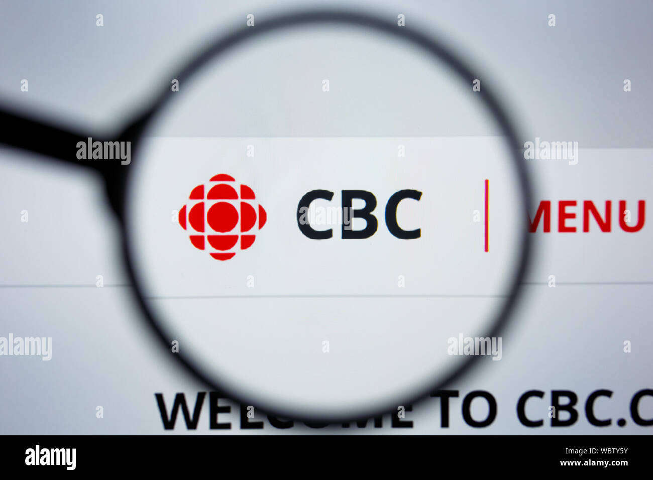 Los Angeles, Californie, USA - 21 2019 Editorial : Jule de CBC.ca Page d'accueil du site. Logo Radio-canada visible sur l'écran. Banque D'Images Los Angeles, Californie, USA - 21 2019 Editorial : Jule de CBC.ca Page d'accueil du site. Logo Radio-canada visible sur l'écran. Banque D'Images