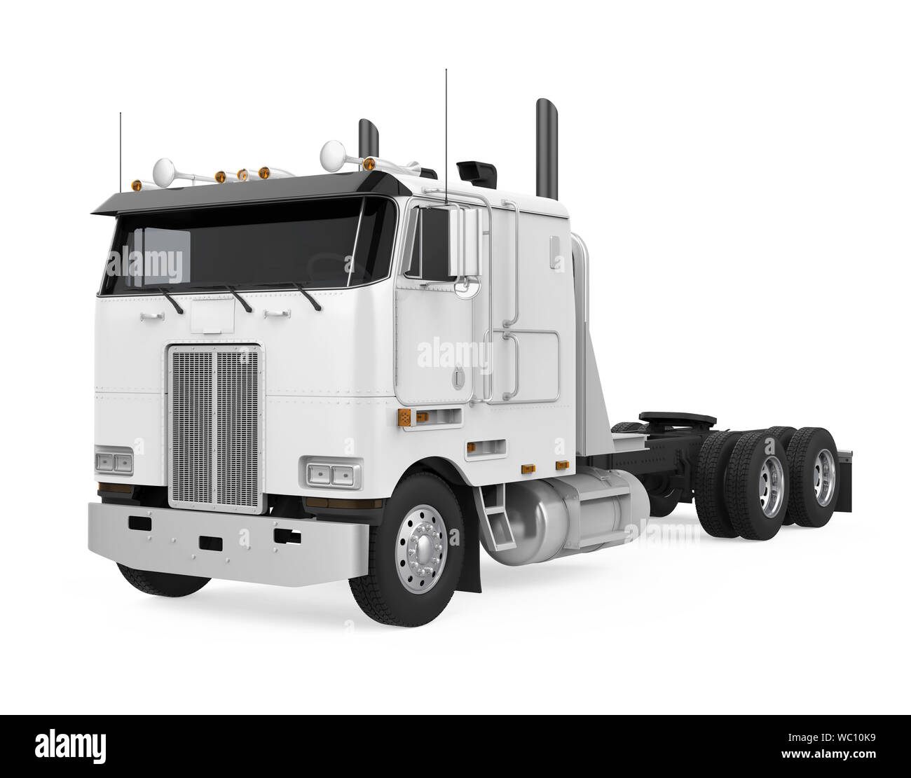 Isolé de camion semi-remorque Banque D'Images