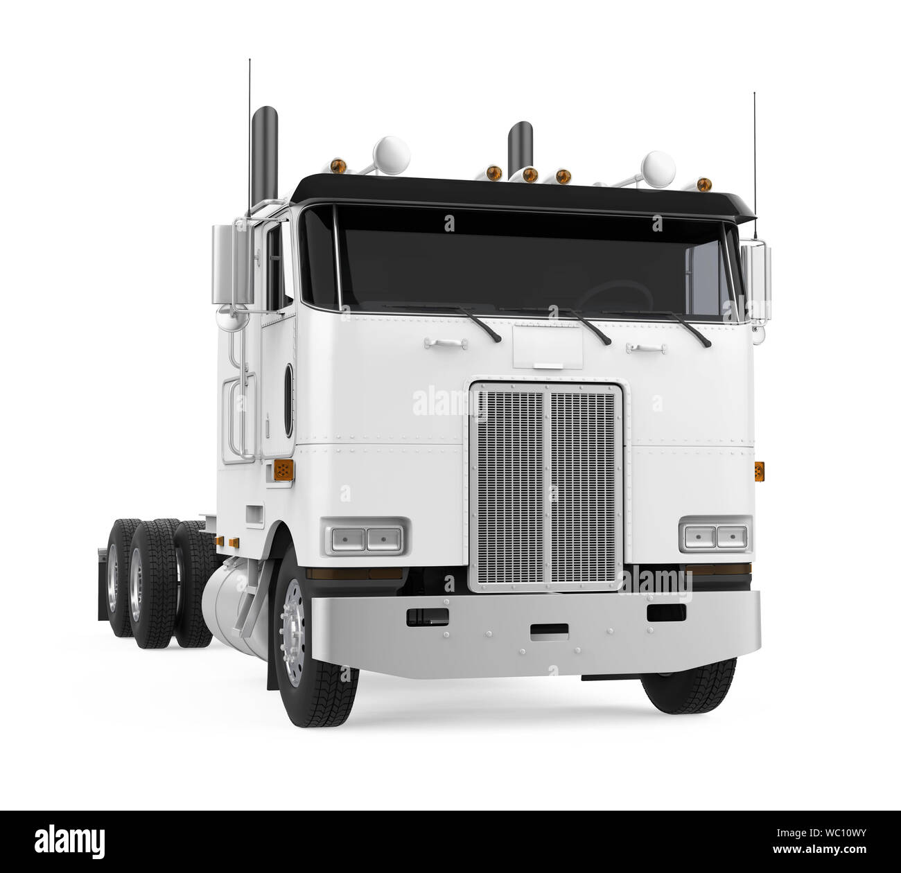 Isolé de camion semi-remorque Banque D'Images