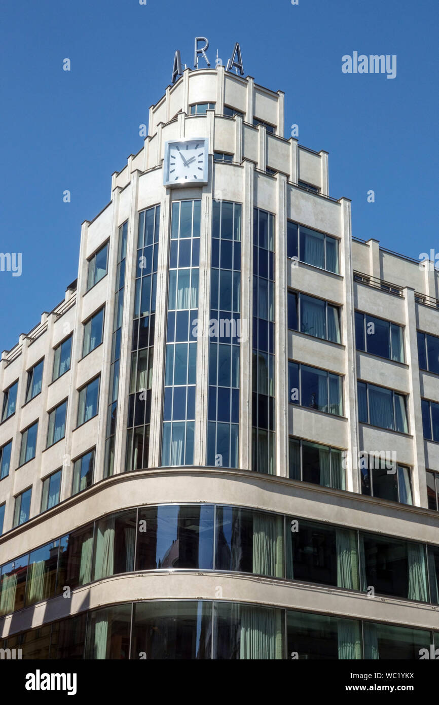 Fonctionnalisme tchèque, Palac ARA (1931) République Tchèque Prague Banque D'Images