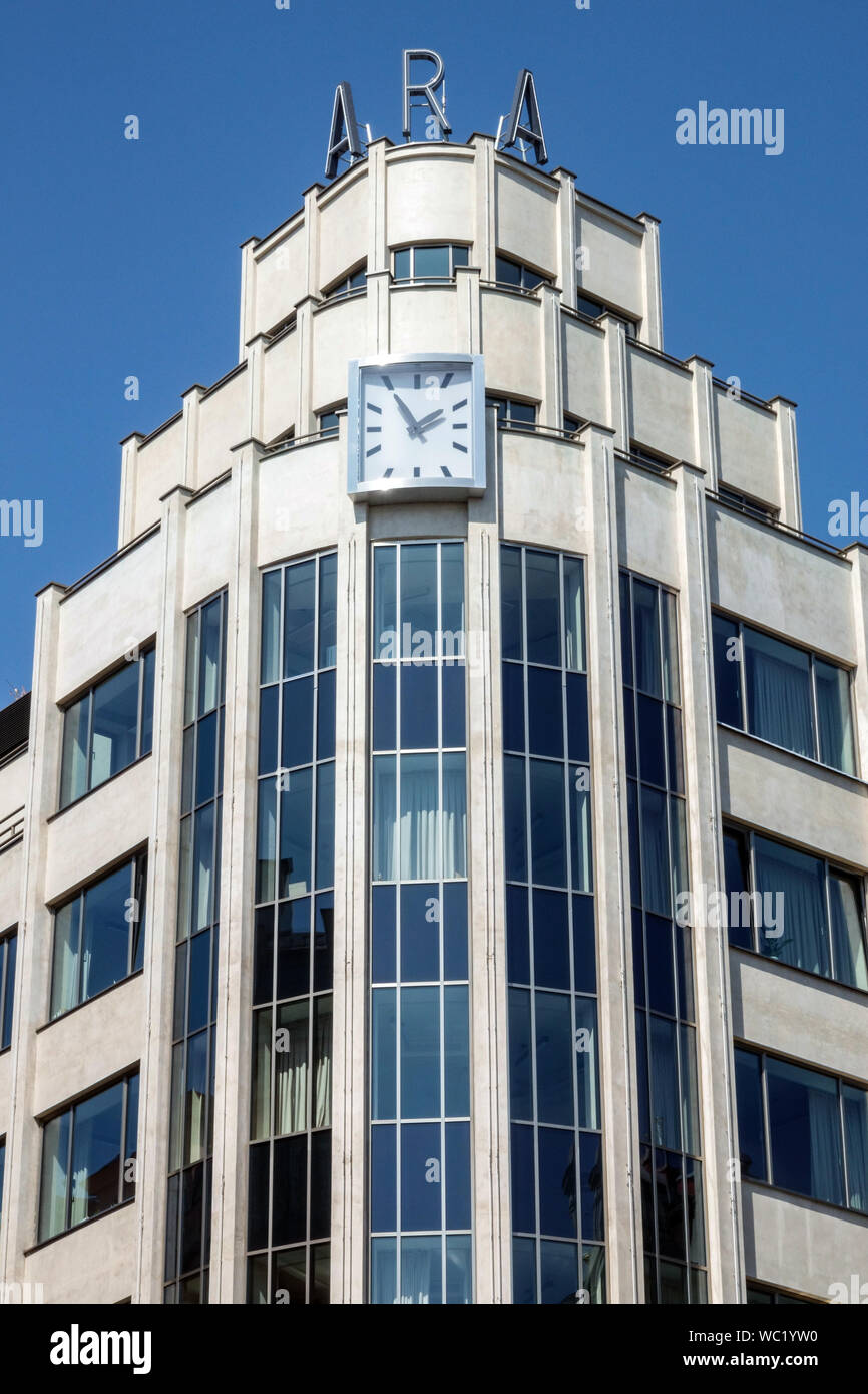 Fonctionnalisme tchèque, Palac ARA (1931) République Tchèque Prague Banque D'Images