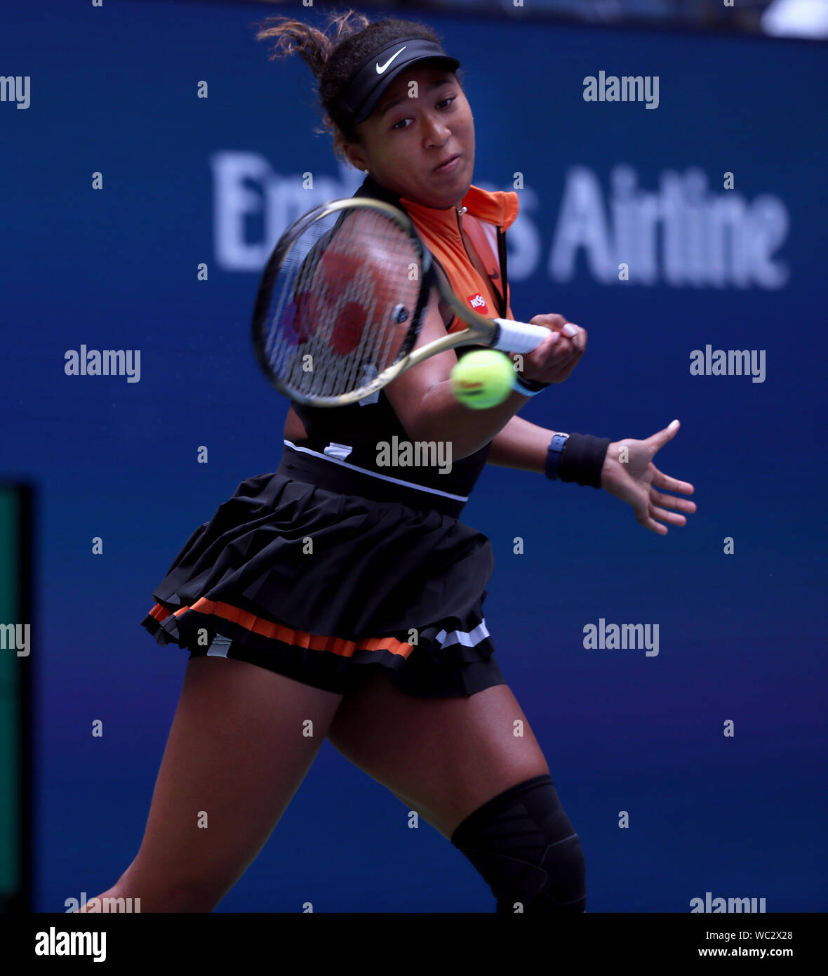 New York, USA. Août 27, 2019. Naomi numéro un lors de son premier tour d'Osaka match contre Anna Blinova à l'US Open à Flushing Meadows, New York. Crédit : Adam Stoltman/Alamy Live News Banque D'Images