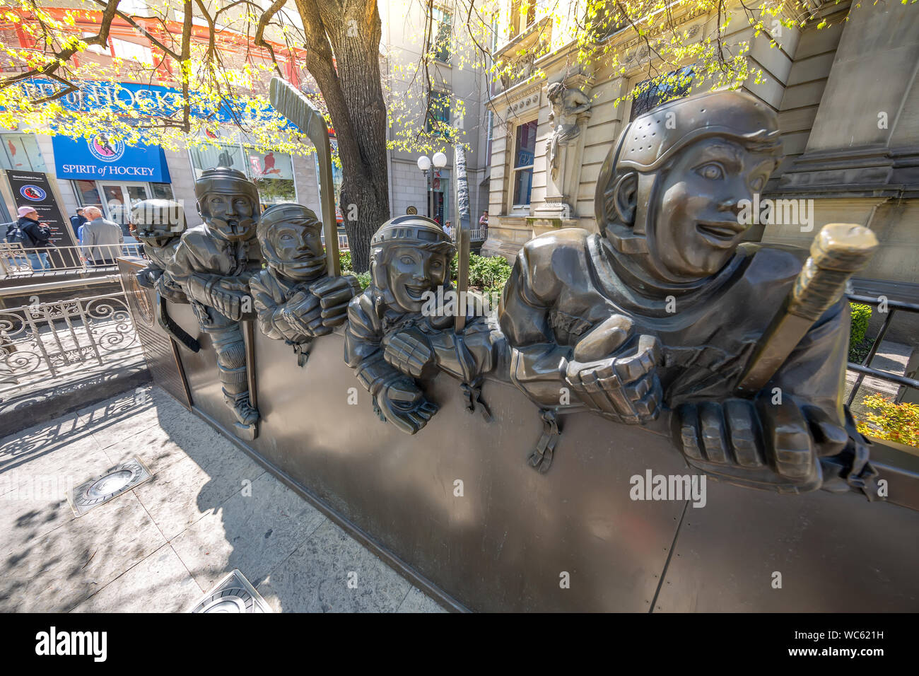 Toronto, Ontario, Canada 5 Avril 2019 : Le Temple de la renommée du hockey sur glace, un musée consacré à l'histoire du hockey sur glace Banque D'Images