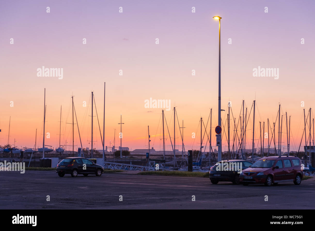 La Rochelle France 11 Mai 2019 Belle Vue Du Coucher De