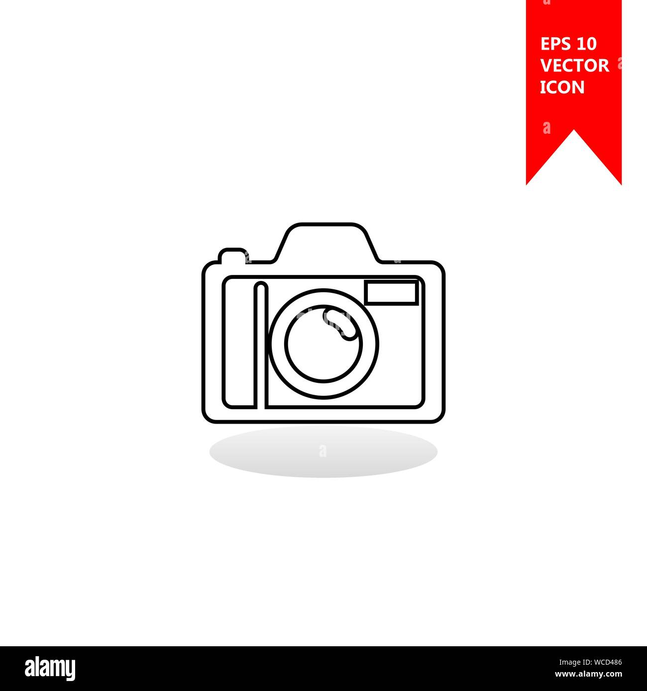 Une icône de caméra vector. Le signe d'un appareil photo. Le symbole d ...