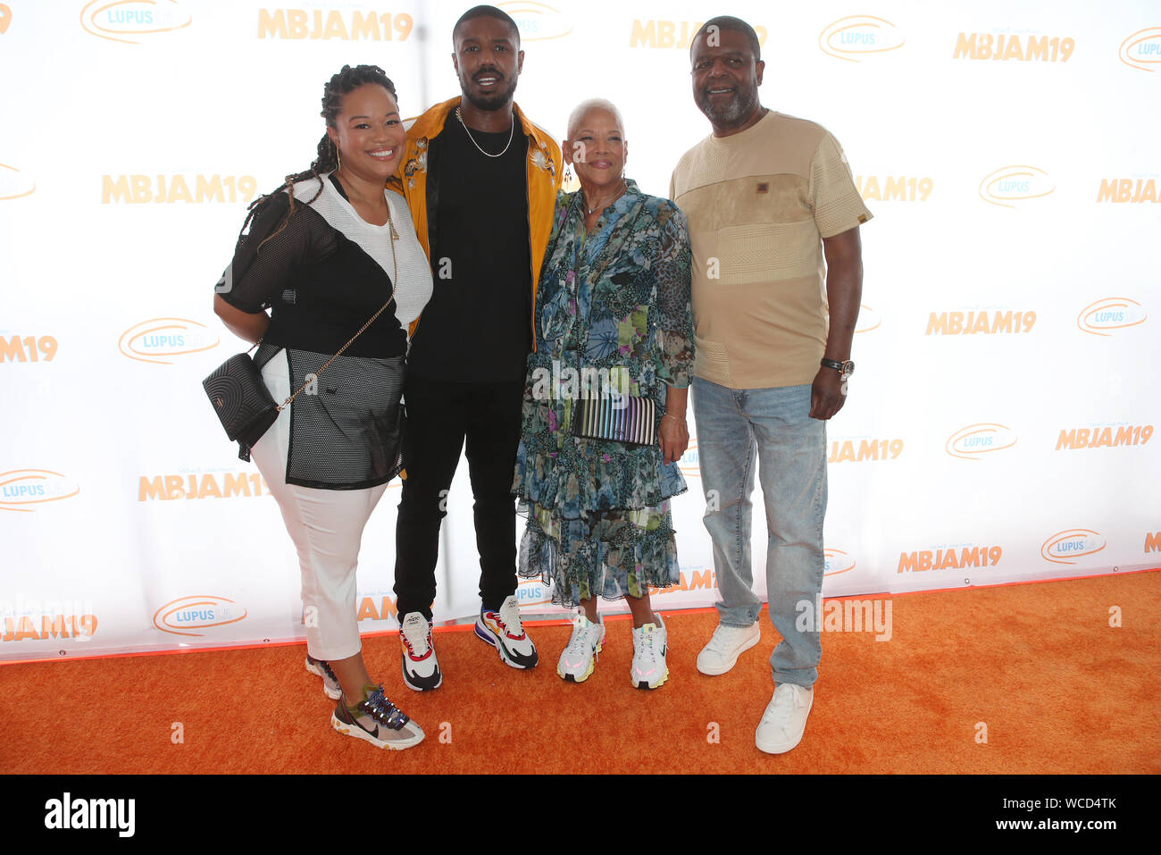 Michael B. Jordan et Lupus LA PRÉSENTE 3e MBJAM19 comprend : Jamila Jordan, Michael B. Jordan, Donna Jordan, Michael A. Jordan Où : Hollywood, California, United States Quand : 28 juillet 2019 : Crédit FayesVision/WENN.com Banque D'Images