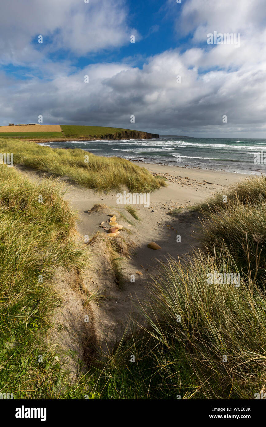 Taracliff Bay ; Royaume-Uni ; Orcades Banque D'Images