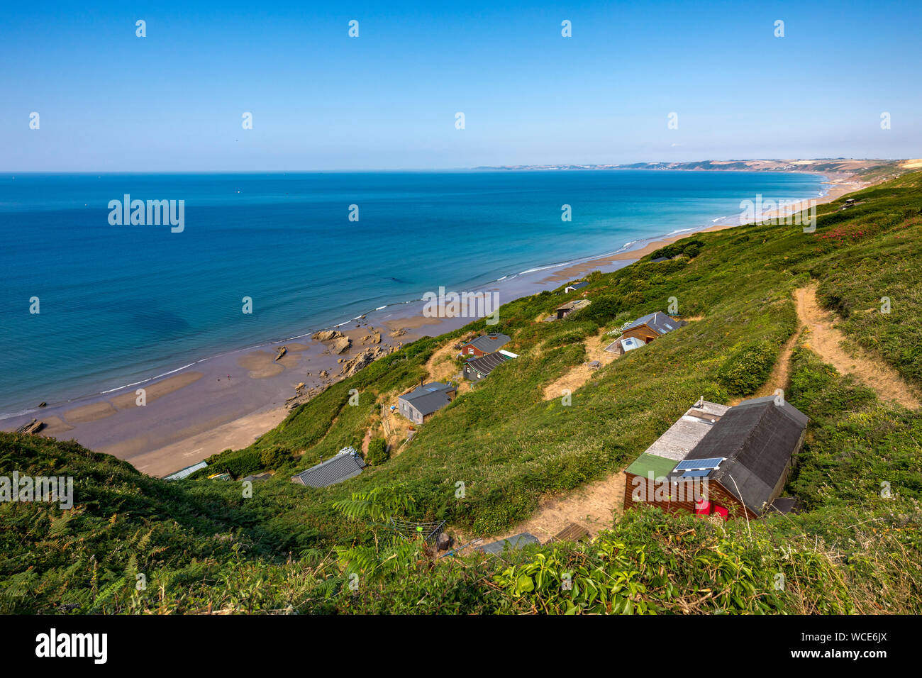; Whitsand Bay Cornwall, UK Banque D'Images