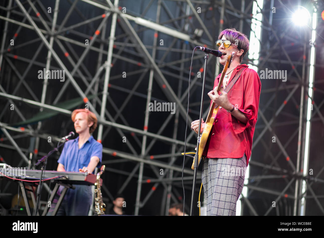 Turin, Italie 23 août 2019 le groupe de rock indépendant Deerhunter en concert Banque D'Images