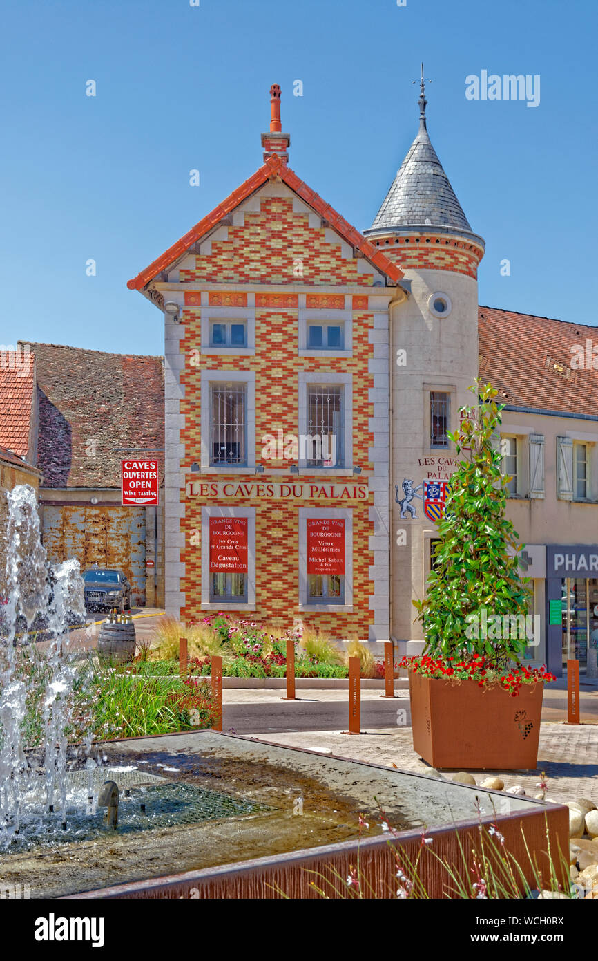 'Les caves du Palais' wine house à Nuits Saint Georges, Bourgogne, France. Banque D'Images