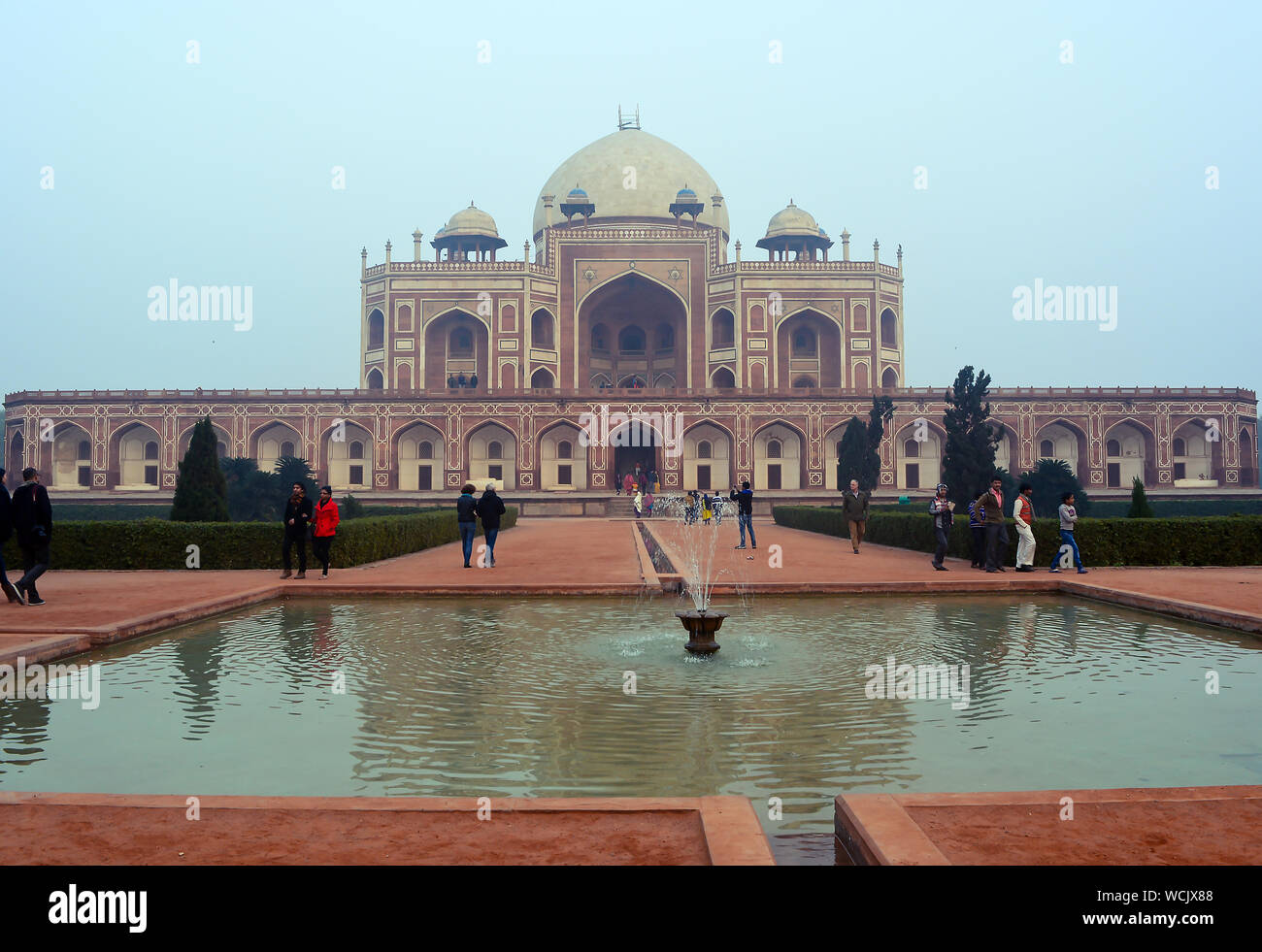 Tombe de Humayun à Delhi, en Inde. Empire moghol, Dynasty, monument, appareil photo, photo, photographe. Banque D'Images