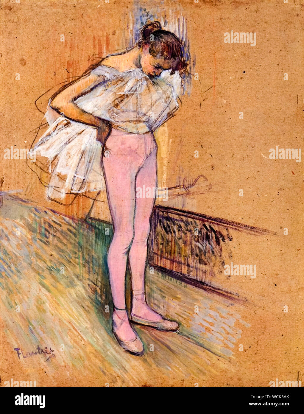 Henri de Toulouse Lautrec, ballerine, danseuse à l'(collants), peinture,  1890 Photo Stock - Alamy