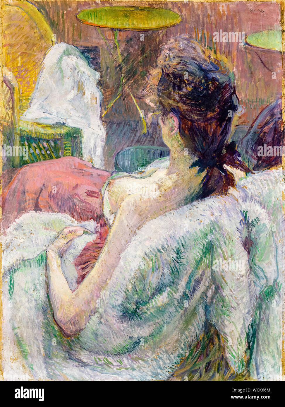 Henri de Toulouse Lautrec, la peinture, le modèle reposant, 1889 Banque D'Images