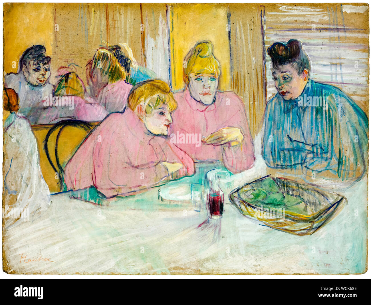 Henri de Toulouse Lautrec, les dames dans la salle à manger, peinture, 1893-1895 Banque D'Images