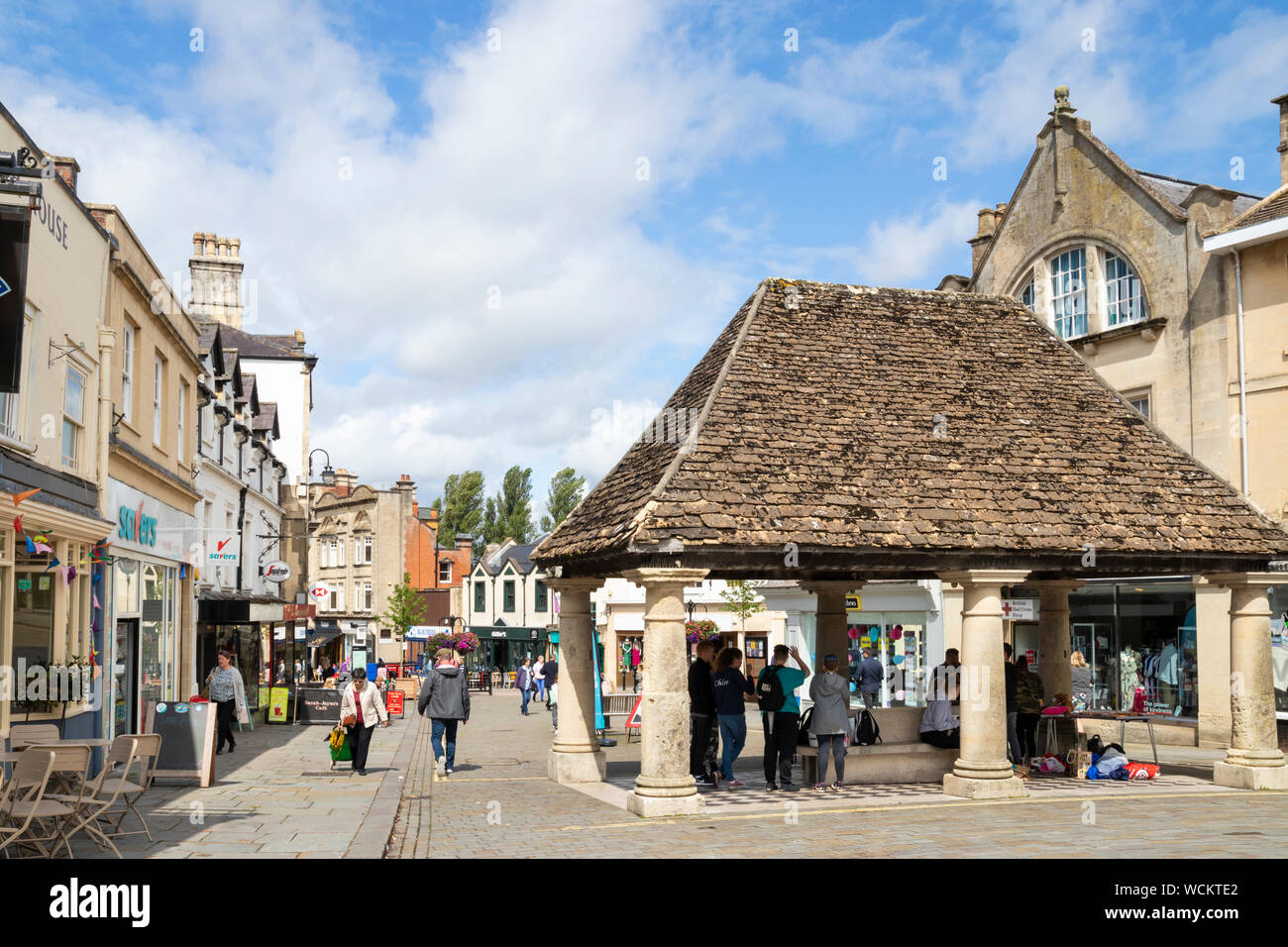 La cité médiévale sur la Place du Marché Buttercross Garbsen England uk go Europe Banque D'Images