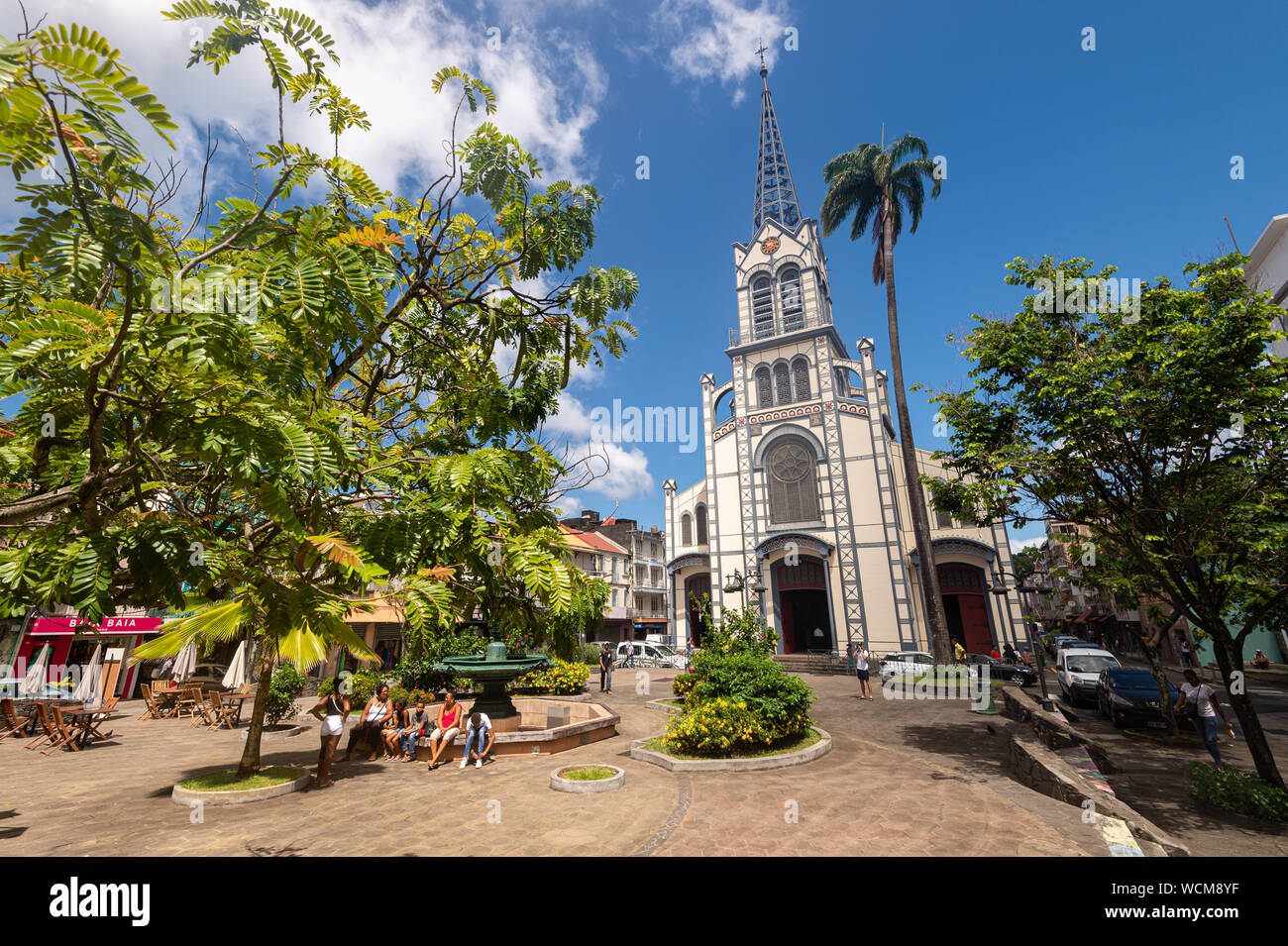 Fort-De-France, Martinique, France - 12 août 2019 - Cathedrale Saint Louis en Martinique, Antilles Banque D'Images